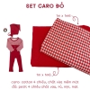 Vải Noel + Tết cho bé, mẹ, nhiều chất liệu, may quần áo, body, đầm váy,.... các kiểu
