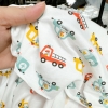 4c | Vải thun cotton co giãn 4 chiều họa tiết ô tô siêu đang yêu cho bé trai