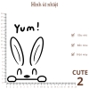 Hình ủi nhiết CUTE - hình ủi trang trí quần áo, pet ủi hiệt, độ bền cao, giặt máy vô tư