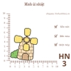 Hình ủi nhiệt - HÌNH NHỎ 5k - ủi quần áo, đầm váy, sử dụng bàn ủi ép hình - bền màu, giặt máy vô tư