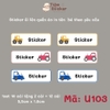 Sticker in tên bé theo yêu cầu - mẫu mới cập nhật