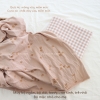Set cotton thông hơi hoạ tiết + cotton 2 chiều màu xinh xắn cho bé yêu