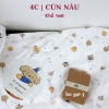 4C | Vải thun cotton 4 chiều in họa tiết đáng yêu cho trẻ sơ sinh, trẻ nhỏ, mẹ bé