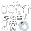 PM | Vải PETIT, MODAL in hoa tiết xinh xắn cho bé trai bé gái, vải phù hợp cho sơ sinh, trẻ nhỏ