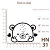 Hình ủi nhiệt - HÌNH NHỎ 5k - ủi quần áo, đầm váy, sử dụng bàn ủi ép hình - bền màu, giặt máy vô tư