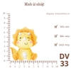 Hình ủi nhiệt - chủ đề động vật cute - dùng bàn là ép vào quần áo - hình sắc nét, k phai màu, giặt máy vô tư