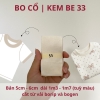 BO CỔ - Cuộn bo cổ bản 5-6cm dài 130 - 170cm, dùng làm bo cổ áo thun cổ tròn cho vải hè