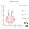 Hình ủi nhiệt - chủ đề động vật cute - dùng bàn là ép vào quần áo - hình sắc nét, k phai màu, giặt máy vô tư