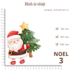 Hình ủi nhiệt - chủ đề NOEL - dùng bàn ủi ép hình lên áo đơn giản, không phai màu, giặt máy vô tư