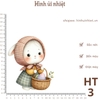 Hình ủi nhiệt - Hình to - sử dụng bàn ủi ép hình vào quần áo, đầm váy,....giặt máy vô tư, không phai màu.