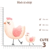 Hình ủi nhiết CUTE - hình ủi trang trí quần áo, pet ủi hiệt, độ bền cao, giặt máy vô tư