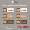 Sticker in tên bé theo yêu cầu - mẫu mới cập nhật