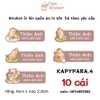 Sticker in tên bé theo yêu cầu - Dùng bàn ủi  ép hình lên quần áo cho bé đi học