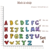 Hình ủi nhiêt - SET HÌNH ỦI - sử dụng bàn ủi ép hình lên quần áo trên các loại vải, bền màu, giặt máy vô tư