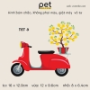 Pet - Hình ủi nhiệt trang trí quần áo chủ đề Tết Nguyên Đán, mẫu mới 2024, sỉ và lẻ.