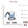 Hình ủi nhiệt - HÌNH NHỎ 5k - ủi quần áo, đầm váy, sử dụng bàn ủi ép hình - bền màu, giặt máy vô tư