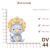 Hình ủi nhiệt - chủ đề động vật cute - dùng bàn là ép vào quần áo - hình sắc nét, k phai màu, giặt máy vô tư
