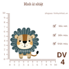 Hình ủi nhiệt - chủ đề động vật cute - dùng bàn là ép vào quần áo - hình sắc nét, k phai màu, giặt máy vô tư
