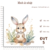 Hình ủi nhiệt - ĐỘNG VẬT TO - dùng bàn ủi ép hình lên quần áo, hình ủi bền màu, giặt máy vô tư, sỉ và lẻ