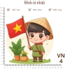 Hình ủi nhiệt - chủ đề VIỆT NAM THÂN YÊU -ủi áo thun, áo dài,....
