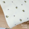 Vải cotton gân Hoa nhí xinh xắn cho mẹ và bé mặc 4 mùa.