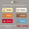 Sticker in tên bé theo yêu cầu - mẫu mới cập nhật