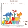 Hình ủi nhiệt - KHU VƯỜN KHỦNG LONG - ủi quần áo cho bé trai