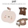 Táo màu be cute