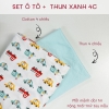 4c | Vải thun cotton co giãn 4 chiều họa tiết ô tô siêu đang yêu cho bé trai
