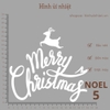 Hình ủi nhiệt - chủ đề NOEL - dùng bàn ủi ép hình lên áo đơn giản, không phai màu, giặt máy vô tư