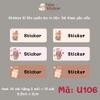 Sticker in tên bé theo yêu cầu - mẫu mới cập nhật