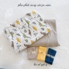 Vải 4 chiều Hàn hãng Moonya, dày vừa, mây đồ thu đông cho bé