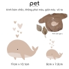 Cá heo màu be cute