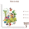 TET | Hình ủi nhiết chủ đề TẾT, ủi các loại vải cotton, thô,... giặt máy vô tư, bền màu