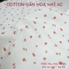Vải cotton gân Hoa nhí  xinh xắn cho mẹ và bé mặc 4 mùa