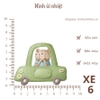 Hình ủi nhiệt - ô tô cute - sử dụng bàn là ép hình lên quần áo, giặt máy vô tư, không phai màu, không bong tróc