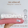 Set vải thông hơi hoạ tiết phối cùng cotton trơn 2 chiều quần áo, túi ngủ cho bé