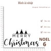 Hình ủi nhiệt - chủ đề NOEL - dùng bàn ủi ép hình lên áo đơn giản, không phai màu, giặt máy vô tư