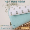 4C-PM | Set vải phối cotton 4c + Petit modal, may quần áo hè thu cho sơ sinh, đến mẹ bé