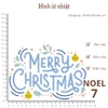 Hình ủi nhiệt - chủ đề NOEL - dùng bàn ủi ép hình lên áo đơn giản, không phai màu, giặt máy vô tư