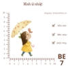 Hình ủi nhiệt - chủ đề BÉ YÊU - sử dụng bàn lá ép lên quần áo, giặt máy vô tư,...