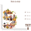TET | Hình ủi nhiết chủ đề TẾT, ủi các loại vải cotton, thô,... giặt máy vô tư, bền màu