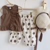 Vải THÔ COTTON - vải không co giãn, sử dụng may đầm váy, body suit, áo baby doll,... cho mẹ và bé