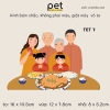 Pet - Hình ủi nhiệt trang trí quần áo chủ đề Tết Nguyên Đán, mẫu mới 2024, sỉ và lẻ.