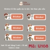 Sticker in tên bé theo yêu cầu - mẫu mới cập nhật