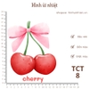 Hình ủi nhiệt - TRÁI CÂY TO - sử dụng bàn ủi ép lên quần áo, bền màu, giặt máy vô tư, sỉ và lẻ