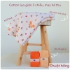 Vải thun cotton mỏng mát, may quần áo mặc hè cho bé