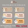 Sticker in tên bé theo yêu cầu - mẫu mới cập nhật