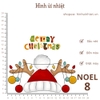 Hình ủi nhiệt - chủ đề NOEL - dùng bàn ủi ép hình lên áo đơn giản, không phai màu, giặt máy vô tư