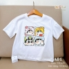 Áo thun cotton Hàn màu trắng cho bé trai, bé gái - hàng thiết kế giành riêng cho bé UNU, size 1-5 tuổi (10-20 kg)
